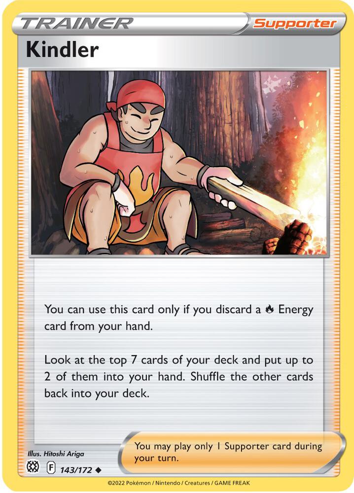 Kindler 143/172 Uncommon Brilliant Stars Pokémon card