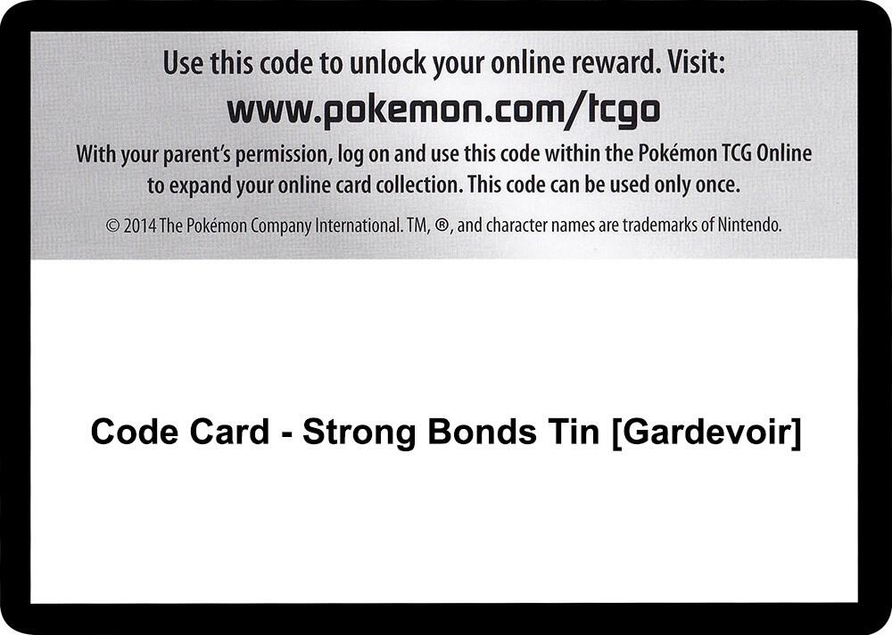 Code Card - Strong Bonds Tin [Gardevoir] - Code Card Miscellaneous Cards & Products