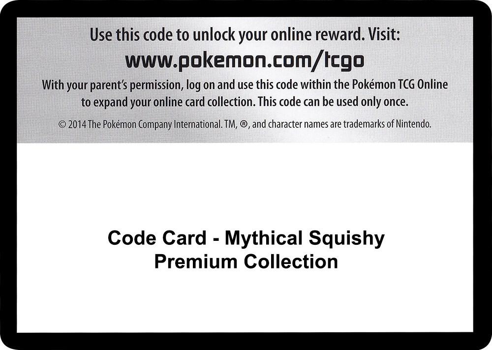 Code Card - Mythical Squishy Premium Collection Code Card Miscellaneous Cards & Products Pokémon card