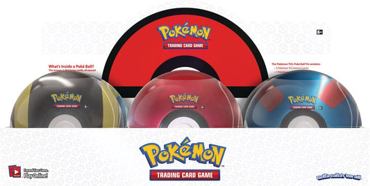 Poke Ball Tin Display (Q4 2021) Miscellaneous Cards & Products Pokémon card