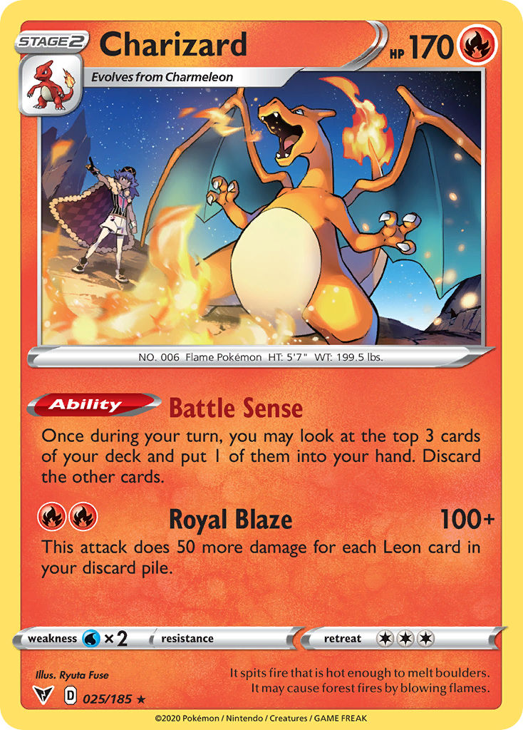 Charizard 025/185 Rare Vivid Voltage