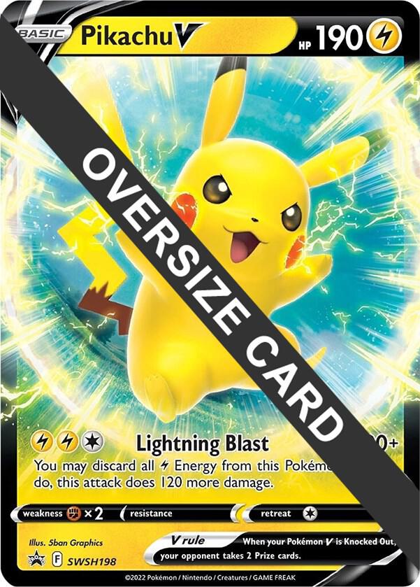 Pikachu V - SWSH198 SWSH198 Promo Jumbo Cards Pokémon card