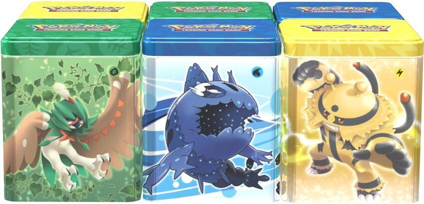Pokemon Stacking Tins [Set of 6] Miscellaneous Cards & Products Pokémon card
