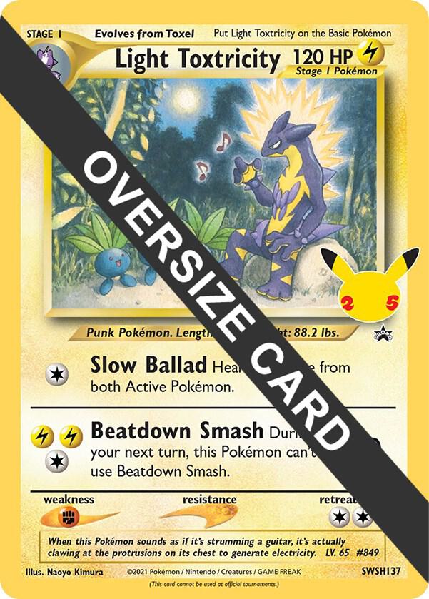 Light Toxtricity - SWSH137 SWSH137 Promo Jumbo Cards Pokémon card