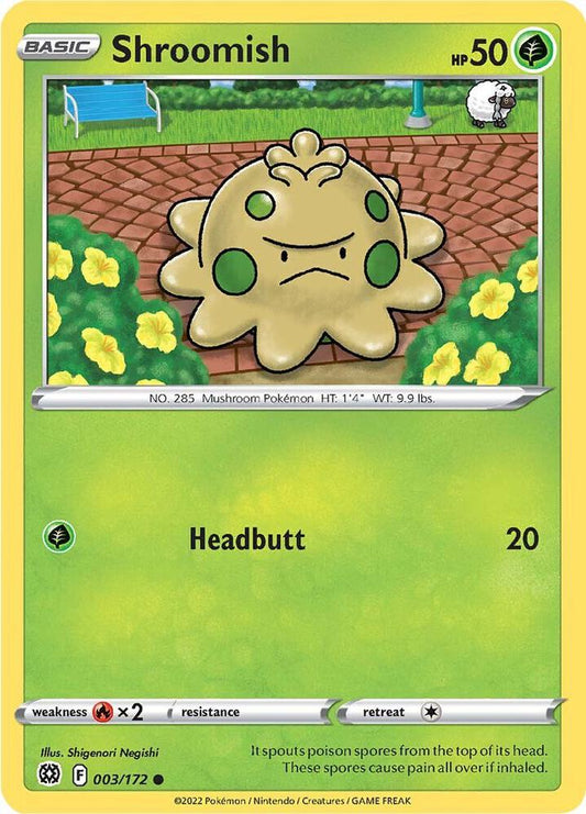 Shroomish 003/172 Common Brilliant Stars Pokémon card