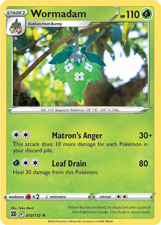 Wormadam (10) 010/172 Rare Brilliant Stars Pokémon card