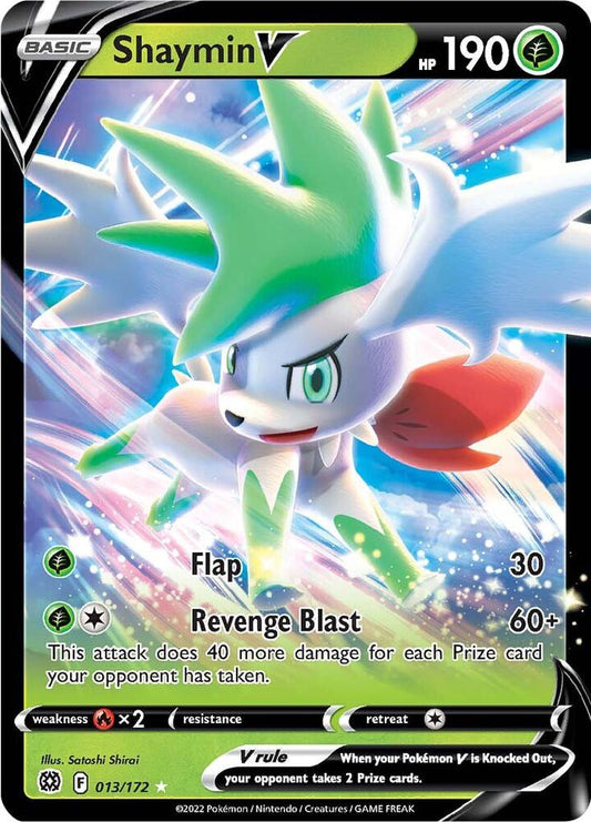 Shaymin V 013/172 Ultra Rare Brilliant Stars Pokémon card