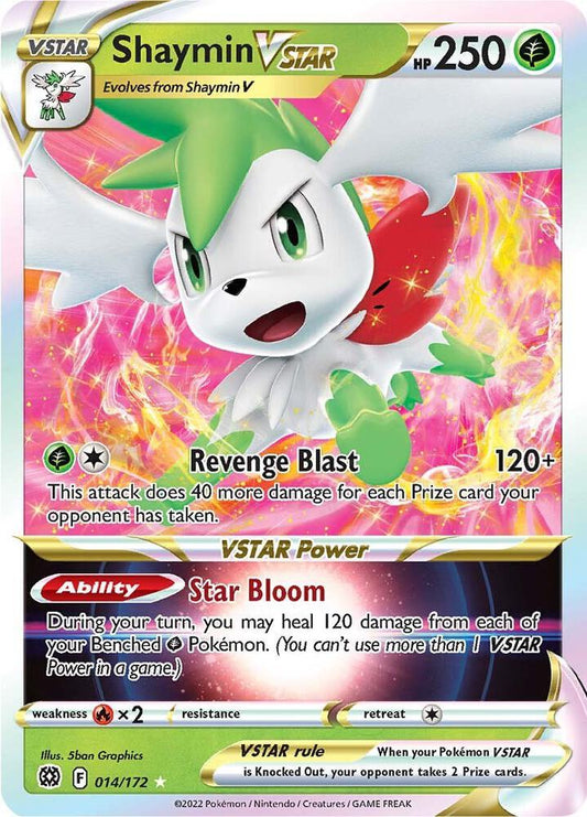 Shaymin VSTAR 014/172 Ultra Rare Brilliant Stars Pokémon card