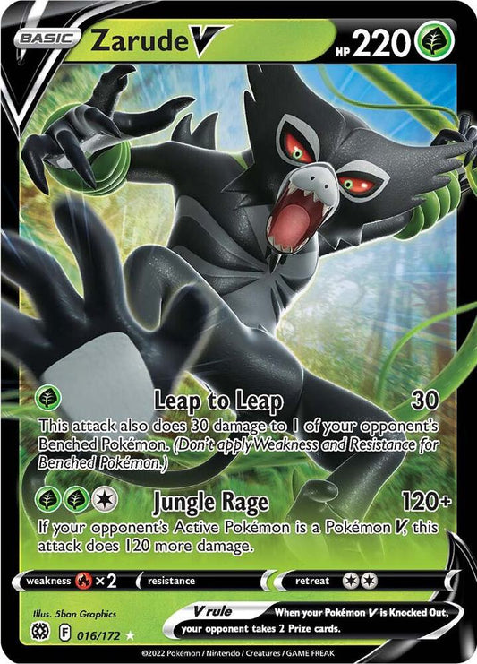 Zarude V 016/172 Ultra Rare Brilliant Stars Pokémon card