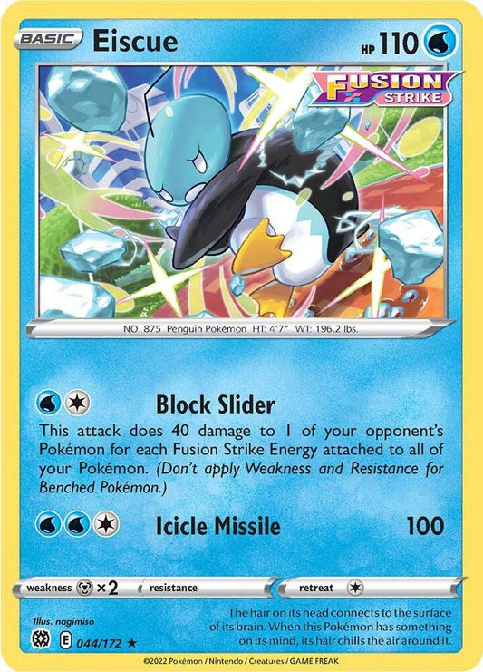 Eiscue 044/172 Rare Brilliant Stars Pokémon card