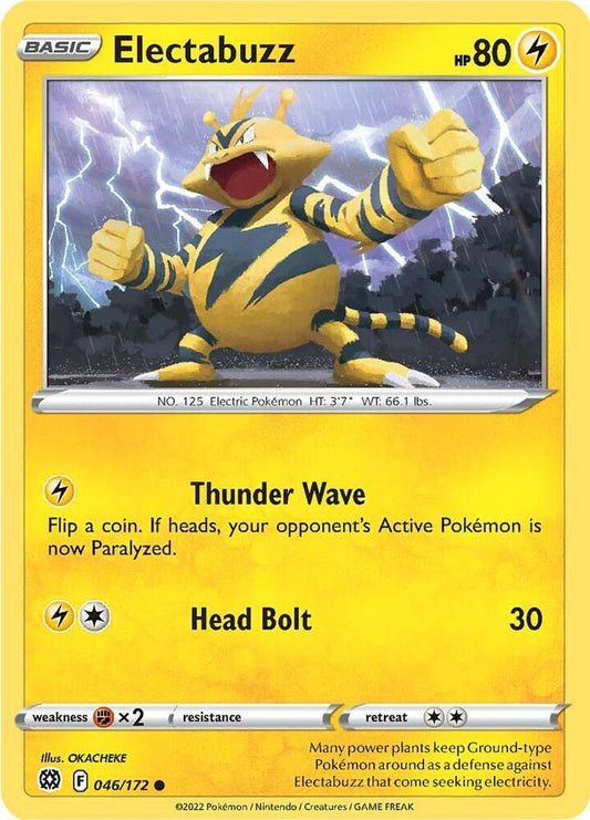 Electabuzz 046/172 Common Brilliant Stars Pokémon card
