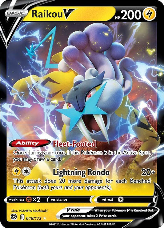 Raikou V 048/172 Ultra Rare Brilliant Stars Pokémon card