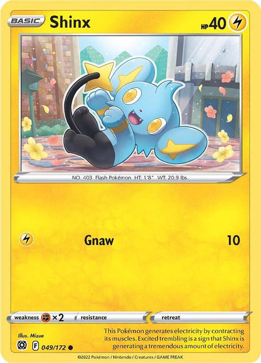 Shinx 049/172 Common Brilliant Stars Pokémon card