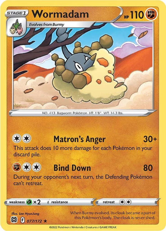 Wormadam (77) 077/172 Rare Brilliant Stars Pokémon card