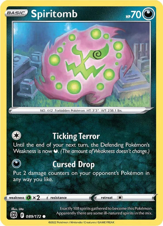 Spiritomb 089/172 Common Brilliant Stars Pokémon card