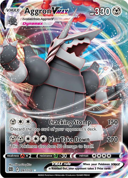 Aggron VMAX 097/172 Ultra Rare Brilliant Stars Pokémon card