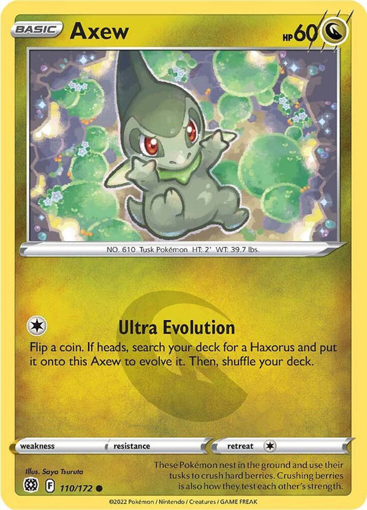 Axew 110/172 Common Brilliant Stars Pokémon card