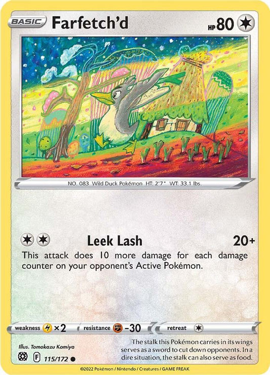 Farfetch'd 115/172 Common Brilliant Stars Pokémon card