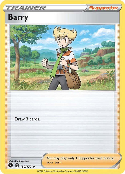Barry 130/172 Uncommon Brilliant Stars Pokémon card
