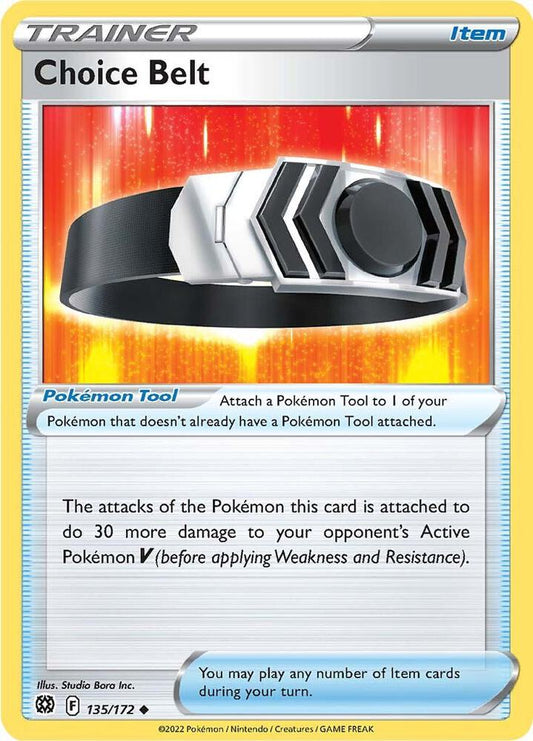 Choice Belt 135/172 Uncommon Brilliant Stars Pokémon card