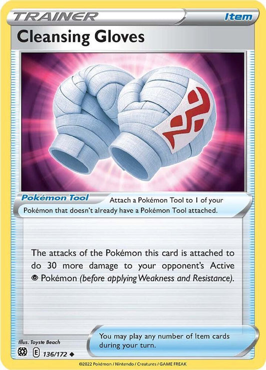Cleansing Gloves 136/172 Uncommon Brilliant Stars Pokémon card