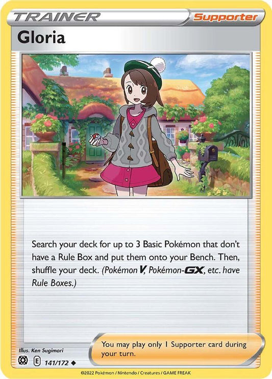Gloria 141/172 Uncommon Brilliant Stars Pokémon card