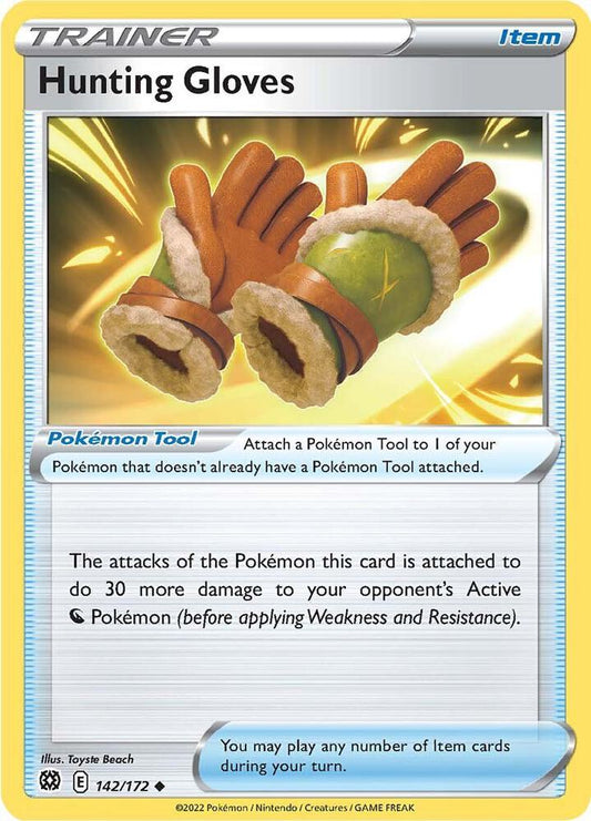 Hunting Gloves 142/172 Uncommon Brilliant Stars Pokémon card