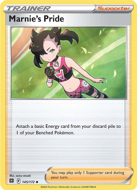 Marnie's Pride 145/172 Uncommon Brilliant Stars Pokémon card