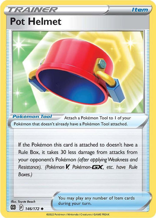 Pot Helmet 146/172 Uncommon Brilliant Stars Pokémon card