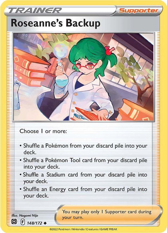 Roseanne's Backup 148/172 Uncommon Brilliant Stars Pokémon card