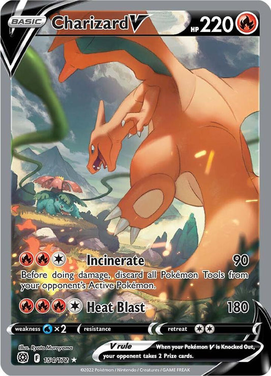 Charizard V (Alternate Full Art) 154/172 Ultra Rare Brilliant Stars Pokémon card