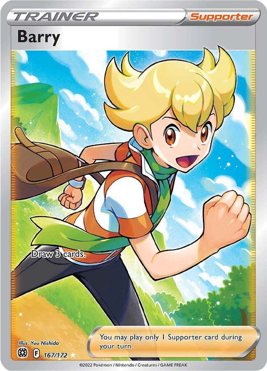 Barry (Full Art) 167/172 Ultra Rare Brilliant Stars Pokémon card