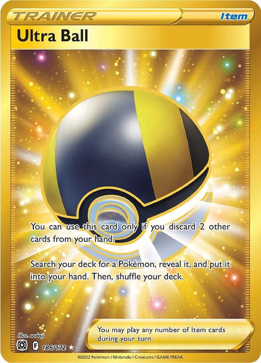 Ultra Ball (Secret) 186/172 Secret Rare Brilliant Stars Pokémon card