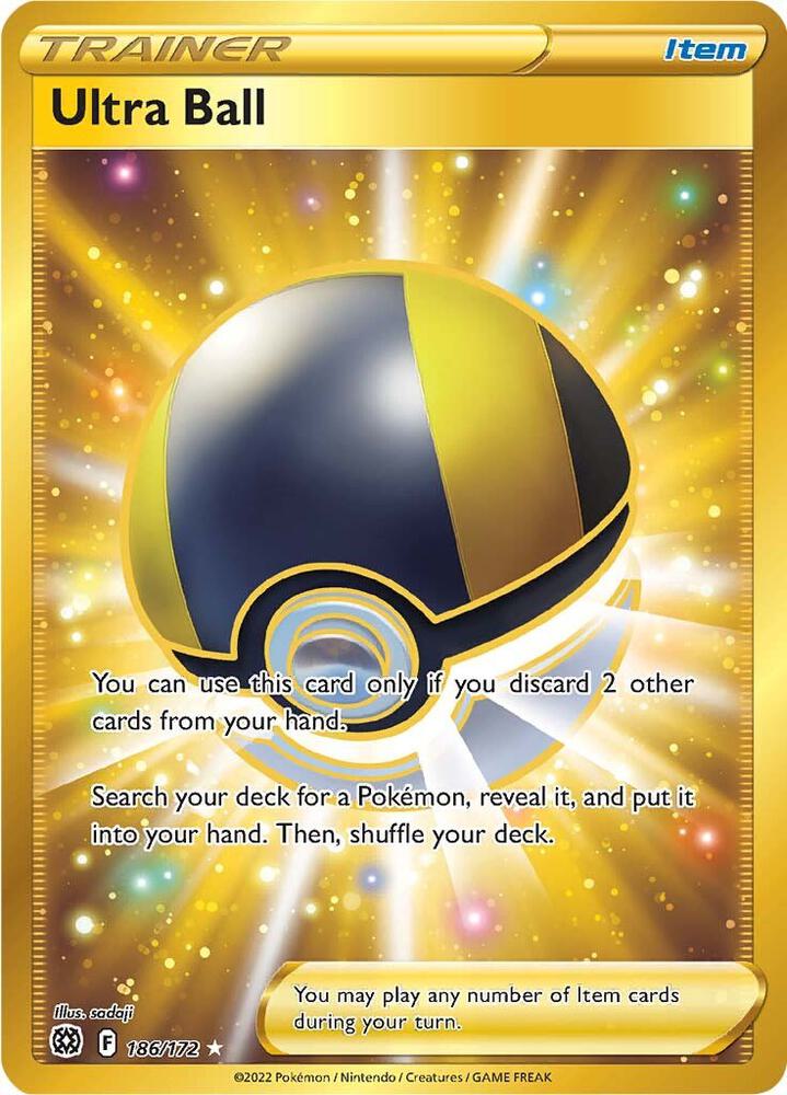 Ultra Ball (Secret) 186/172 Secret Rare Brilliant Stars Pokémon card