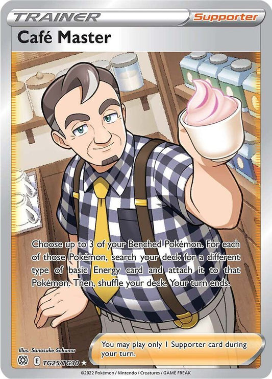 Cafe Master TG25/TG30 Ultra Rare Brilliant Stars Trainer Gallery Pokémon card