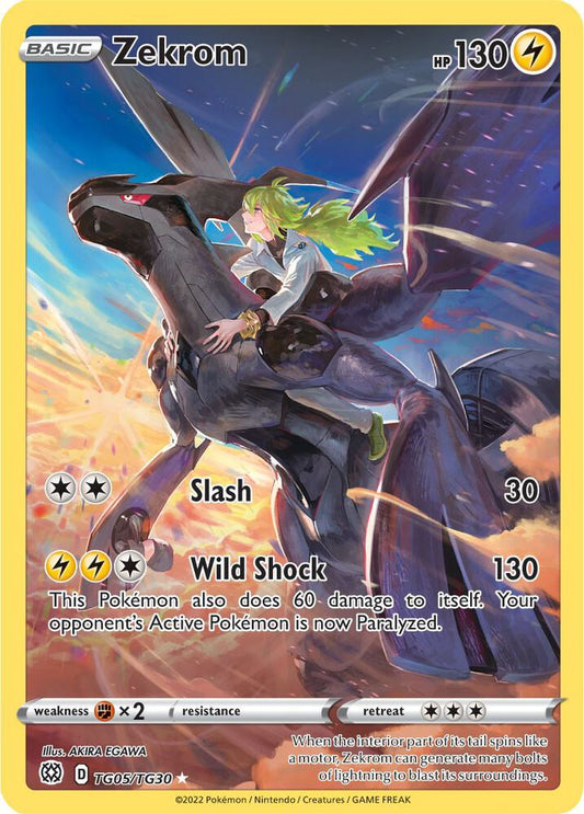 Zekrom TG05/TG30 Ultra Rare Brilliant Stars Trainer Gallery Pokémon card
