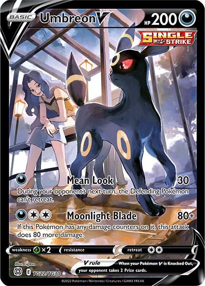 Umbreon V TG22/TG30 Ultra Rare Brilliant Stars Trainer Gallery Pokémon card