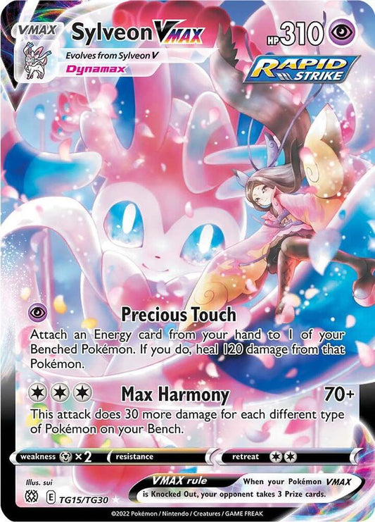 Sylveon VMAX TG15/TG30 Ultra Rare Brilliant Stars Trainer Gallery Pokémon card