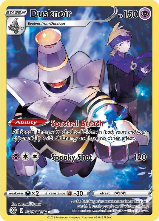 Dusknoir TG06/TG30 Ultra Rare Brilliant Stars Trainer Gallery Pokémon card