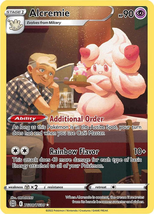 Alcremie TG08/TG30 Ultra Rare Brilliant Stars Trainer Gallery Pokémon card