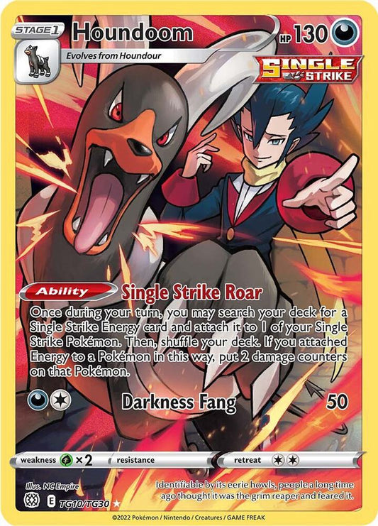 Houndoom TG10/TG30 Ultra Rare Brilliant Stars Trainer Gallery Pokémon card