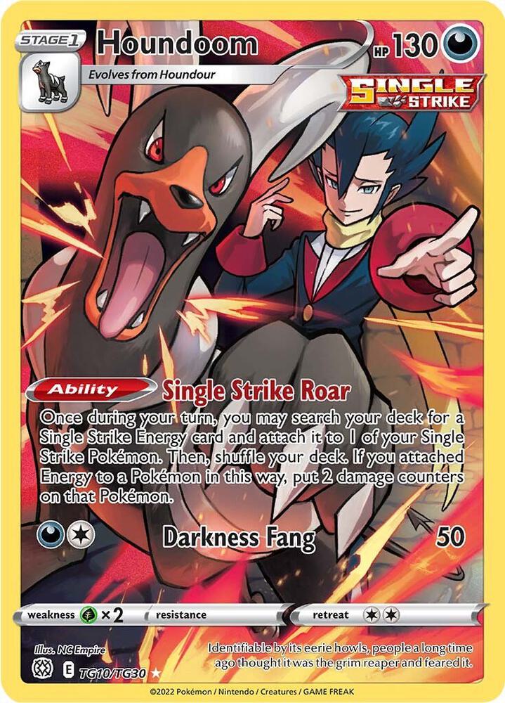 Houndoom TG10/TG30 Ultra Rare Brilliant Stars Trainer Gallery Pokémon card
