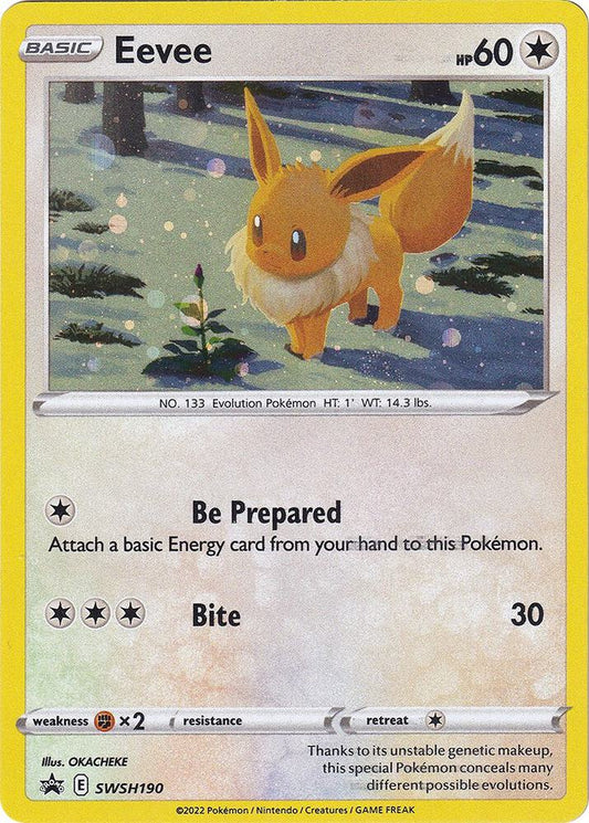 Eevee - SWSH190 SWSH190 Promo Sword & Shield Promo Cards Pokémon card