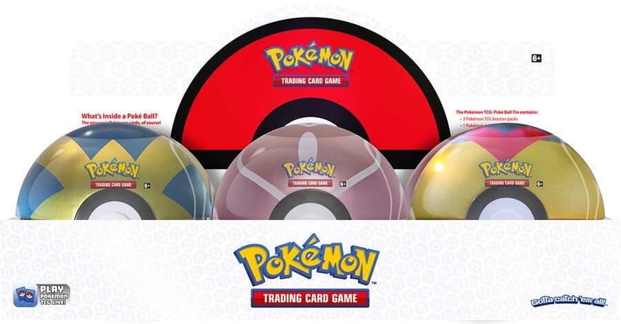 Poke Ball Tin Display (Q2 2022) Miscellaneous Cards & Products Pokémon card