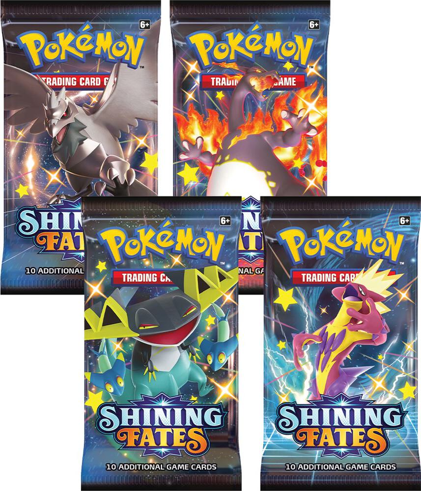 Shining Fates Booster Pack Art Bundle [Set of 4] Pokémon card