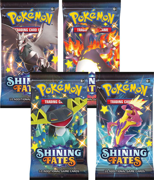 Shining Fates Booster Pack Art Bundle [Set of 4] Pokémon card