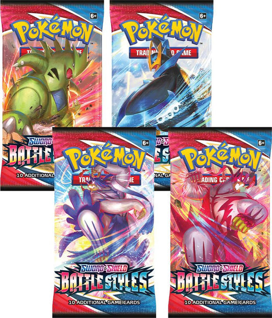 Battle Styles Booster Pack Art Bundle [Set of 4] - SWSH05: Battle Styles