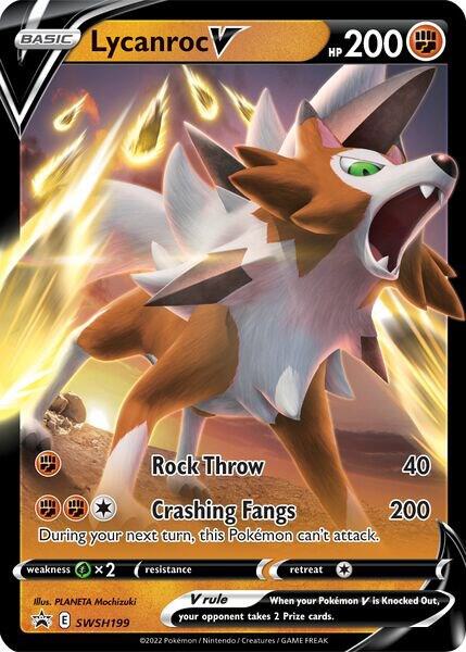 Lycanroc V - SWSH199 - SWSH199 Promo SWSH: Sword & Shield Promo Cards
