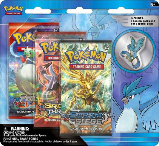 Legendary Birds Pin 3 Pack Blister [Articuno Pin] - Miscellaneous Cards & Products