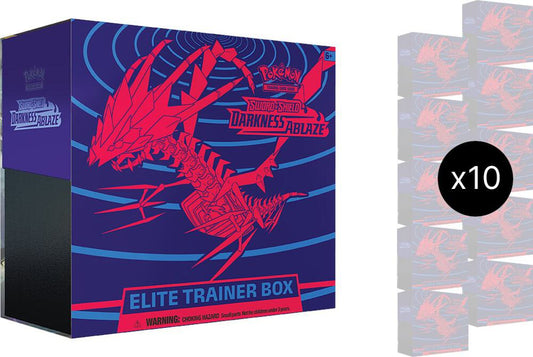 Darkness Ablaze Elite Trainer Box Case - SWSH03: Darkness Ablaze